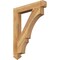 Ekena Millwork Balboa Arts & Crafts Rough Sawn Bracket, Western Red Cedar, 4"W x 28"D x 36"H BKT04X28X36BOA03RWR - alternate 1